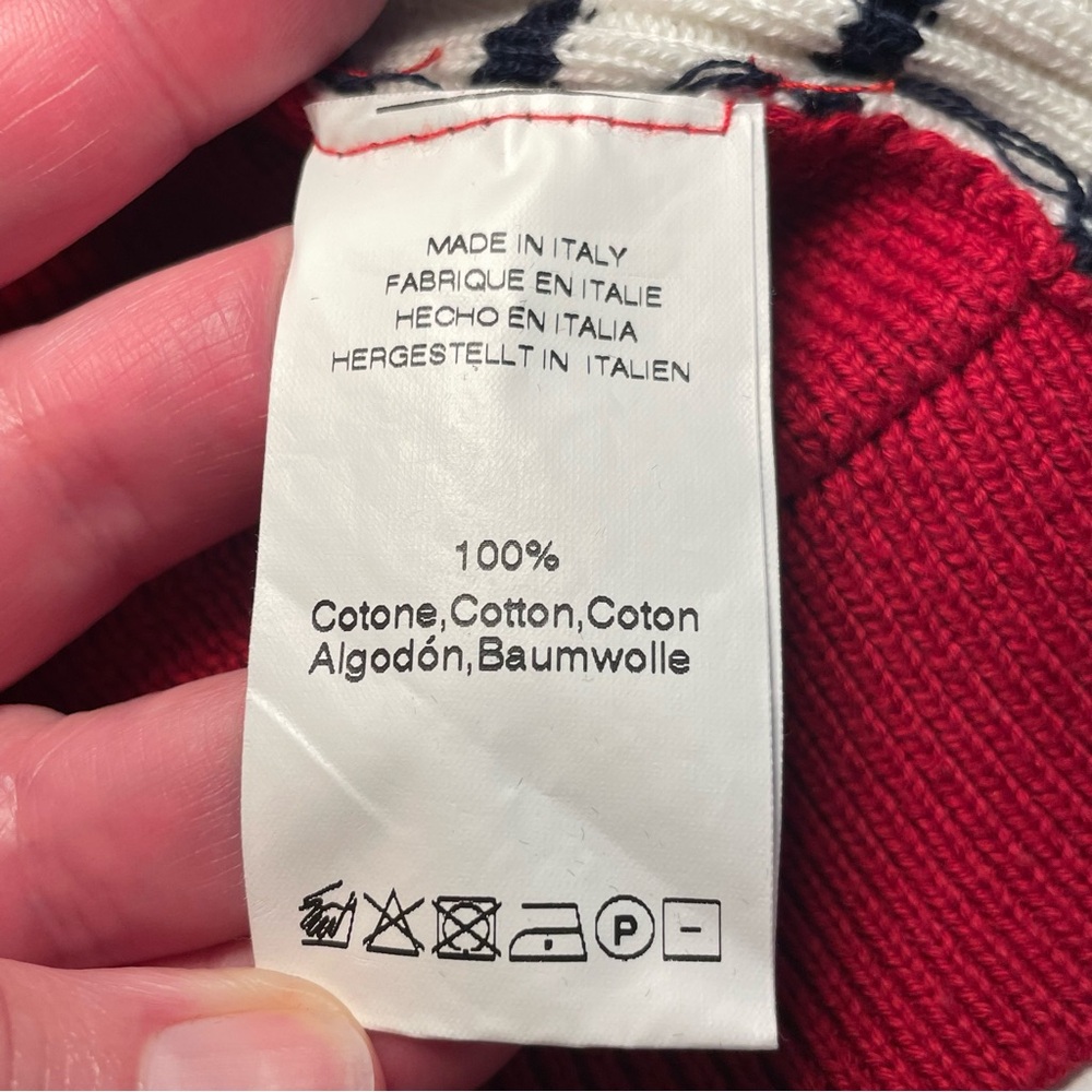 Rare Brandy Melville Red Cropped Quarter-zip Sweater Size L - Picture 13 of 14